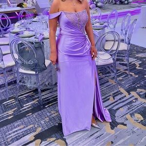 Sherri Hill 55367 - One-Sleeve Off-Shoulder Prom Gown